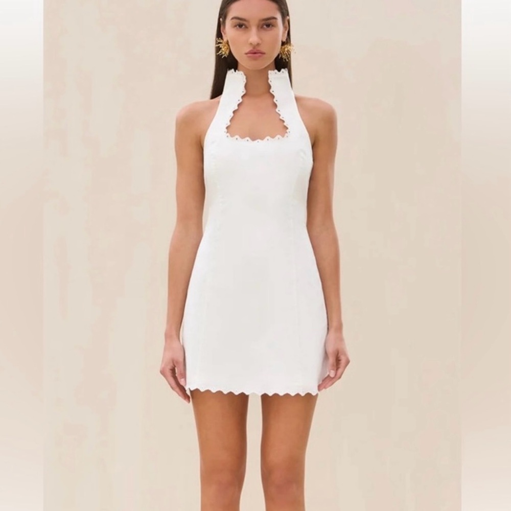 Cult Gaia White Halter Sheath Mini Dress (ISO!!!)